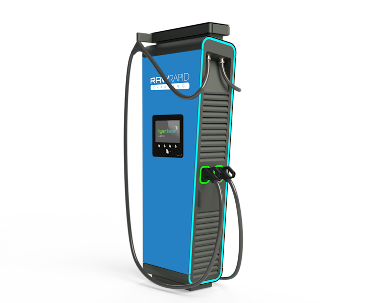 front view of a fast RAW charger